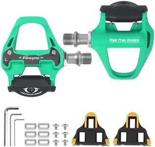 Pinsync Road Bike Clipless Pedals Compatible with SPD-SL Cleats, 9/16-Inch