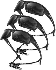 KALIYADI Polarized Sunglasses-Men Sports Sun-Glasses: Mens Sunglasses UV400 Protection for Running Fishing Golf