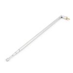 sourcing map 4 Section TV Radio Telescopic Antenna Aerial 61.5cm Long Silver Tone