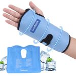 Comfpack Wrist Ice Pack Wrap for Carpal Tunnel Relief, Hot Cold Therapy Wrist Brace with Gel Pack Insert for Rheumatoid Arthritis, Tendonitis, Swelling, Sprain, Hand Injuries