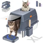 Stainless Steel Litter Box with Lid