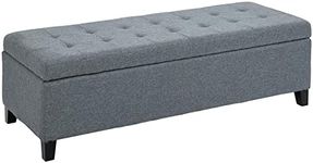 HOMCOM 51" Ottoman Storage Bench, L