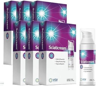 Vita Sciences SciatiCream - Cream for Sciatic Nerve Support with Arnica, B1, B5, B6, MSM, Aloe and Coconut Oil. Fast Acting Soothing Formula -Pack of 6