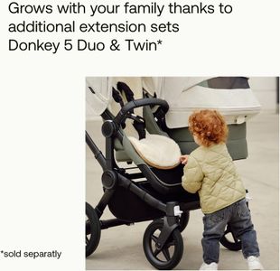 Bugaboo Donkey 5 Mono Stroller – Convertible Single to Double, Desert Taupe