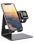 Stand for Apple Watch Phone Holder 2 in 1 : Lamicall Phone and iWatch Charging Station Dock Stand for Apple Watch Series Ultra 2/9/SE/8/7/6/5/4/3, iWatch 44mm/42mm/45mm40mm, Charger Cable Not Include