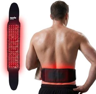 Nuvio Red Light Therapy Belt – Infrared Light Therapy Wrap for Back, Shoulder, Waist, Muscle Pain Relief - Dual Wavelength 660nm & 850nm, Wearable Cordless LED Red Light Therapy for Body Belt