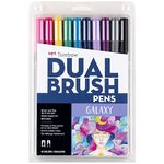 Tombow Dual Brush Pen Art Markers 10-count(Pack of 1), Galaxy (Packaging May Vary)