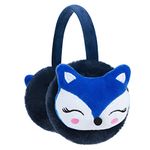 Qchomee Kids Cute Fox EarMuffs Boys Girls Cartoon Ear Warmer Plush Furry Ear Hamburg Windproof Headband Fashion Adjustable Christmas Birthday Gifts for Child