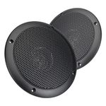 Magnadyne WR45B | 5 in. Water-Resistant Marine, RV, Hot Tub Outdoor Speaker w/Integrated Plastic Grill | Sold as a Pair