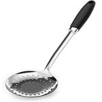 Brushed Stainless Steel Non-Slip Ergonomic Handle Skimmer