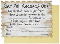 Beistle 58259 8-Pack Redneck Invitations, 4 by 51/2-Inch