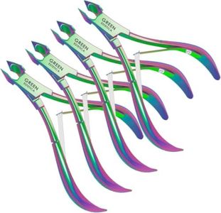 Professional Cuticle Trimmer Nail Cuticle Cutter Stainless Steel Cuticle Nippers with Sharp Blades of Cuticle Remover Clippers Manicure Tools Double Spring - Pedicure Nail Tools (Multi Color - 4 Pack)
