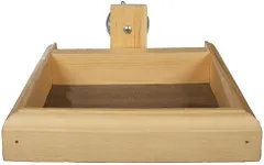 Coveside Wooden Food Container Mini Window Screen Bird Feeder