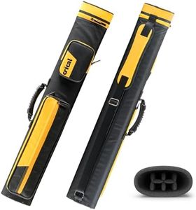 CRICAL Pool Cue Case 2x4 Hard Pool Stick Case Holds 2 Butts and 12 Shafts for Adults Billiard Cue Case with Soft Shoulder Straps