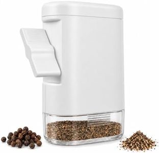 PepperMate Traditional Pepper Mill 723 - Turnkey High Volume Salt and Gourmet Peppercorn Grinder (White)
