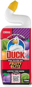 Duck Deep Action Gel Liquid Toilet Cleaner, Limited Edition Fragrance Fruity Blitz, Stain Remover and Toilet Bowl Freshener, 750mL