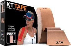 KT TAPE Original Cotton Elastic Kinesiology Theraeputic Tape, 150 Precut 10 Inch Strips, Beige