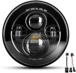 Dot Approved 7Inch Black LED Headli