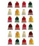 WS Wrap Shap Velvet Gota Potli Batwa Bag Bridal Purse Women handbag Shagun Pouch Return Gifts (Set of 50, Multicolor)