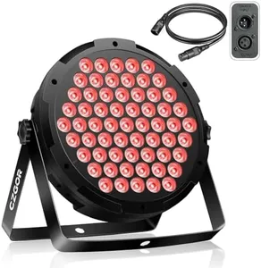 60 LEDs RGB Par Light DMX, 90W Super Shiny Bright Par Lights Sound Activated & DMX Control for by Corded Electric Uplights for Events Church Wedding Music Dance Show DJ Party Lighting-1Pack