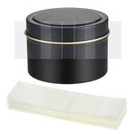 Outus 500 Pieces Shrink Wrap Clear Perforated Bottle Shrink Bands Heat Shrink Wrap for Essential Oil Bottle, Dropper Bottle and Test Tube Bottle Cap (4.5 x 1.1 Inch, Diameter 2-1/2 to 2-3/4 Inch)