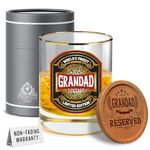 Kies CROWNLY Crystal® Gold Grandad Gifts Whiskey Glasses Personalised Gifts Grandad Birthday Gifts from Grandchildren Personalised Grandad Gifts for Grandad Birthday Gifts for Grandad