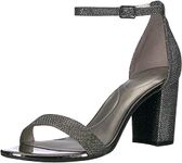 Bandolino Women's Armory Heeled Sandal, Gunmetal Glamour, 6.5 UK