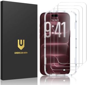 UNBREAKcable 3-Pack Screen Protector for iPhone 18 Pro Max Tempered Glass