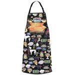 WZMPA Friend TV Show Cooking Apron Friend TV Show Chef Gifts Friend Central Park Adjustable Apron Friend TV Show Merch, Central Park Ap