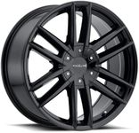 Raceline Wheels 158B IMPULSE Wheel Gloss Black 22X9.5"6X139.7/6X135 Bolt Pattern +35mm Offset/(6.63"B/S) 6 Spoke Aluminum Passenger Car Wheels, Full Size Replacement Black Car Rims