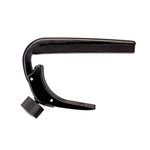 Planet Waves PW-CP-04 D'Addario Guitar Capo for Acoustic and Electric Guitar - Pro Capo - Adjustable Tension - Guitar Accessories - Works for 6 String and 12 String Guitars - Classical Guitar - Black