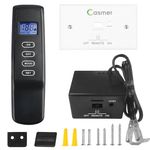 CASMER Upgrad Gas Fireplace Remote Control System Kit for Millivolt Valve Gas.Fit for skytech Ambient Majestic Napoleon ect,Temperature Control LCD Screen Safety Protection,3 YR Warranty NOT Battery