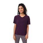 BlissClub Women Breezy Girlfriend Tee | BreezeFlo Fabric | V-Neck | Half Sleeves | 2 Side Pockets | Side-Slits | Tops for Women