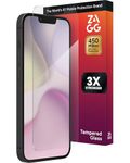 ZAGG Glass+ Screen Protector for iPhone 17e/ 16e/ 14/13/ 13 Pro - 3X Shatter Protection, High Scratch Resistance, Oil-Resistant, Reinforced Edges, InvisibleShield, Easy Install