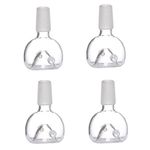 METIER Glass Bowl Accessory Set of 4pcs for Glass Waterpipe Bong. (14.5mm, Bowl)