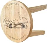 Personalised Kids Furniture. Wooden Racing Car Stool for a Toddler Boy