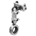 Tackform Chrome Motorcycle All Metal Phone Mount - Vibration Dampening 20MAXX Spring Cradle | 3.5" Long Reach Arm | Universal Clamp Fits 1-1/4" to 1-1/2" Bars | Compatible with iPhones, Galaxy, More