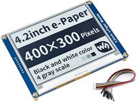 4.2inch E-Ink Display Module 400x300 Pixel Black,White Two-Color 3.3V-5V E-Paper Screen LCD Support Full Refresh SPI Interface for Raspberry/Jetson Nano/Ard/Nucleo