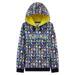 Pokemon Kids Hoodie for Teenagers and Boys Hoodies Warm Soft Pullover Sweatshirt Pikachu 4-15 Years Official Merchandise Pokemon Gifts for Boys (Multicolor, 9-10 Years)