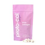 Proto-col Pure Collagen Supplement - Take as Capsules or Powder - Clinically Proven Hydrolysed Collagen, Boosts Skin, Hair & Nails (120 Capules x 2500mg)