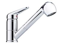 Franke Kitchen Sink tap spout Prince II Pull-Out Spray-Chrome 115.0347.111, Grey