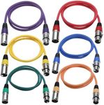 Yaegoo 6 Pack 3 FT/1 M XLR Male to 