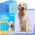 50 x Bazaar Large Puppy Pads 60x60c