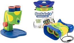 Learning Resources GeoSafari Jr. My First Microscope & GeoSafari Jr. Kidnoculars - Compact Shock Proof First Binoculars for Kids