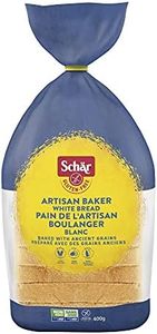 Schar Artisan Baker White Gluten-Free Bread - Non GMO, Preservative Free, Dairy Free, Pre-Sliced, 400.0 g (Pack of 1)