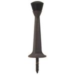 10 Pack - Designers Impressions Oil Rubbed Bronze Heavy Duty Solid Rigid Door Stop w/Rubber Tip : 2546