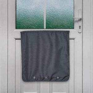 Nevkha Slimline Mail Slot Catcher, Post Letter Box Cage Ideal for UPVC, Glass, Wood and Metal Doors. Wide Dimensions for Letters, Small Packages. No Screws or Tools Required - Black