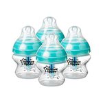 Tommee Tippee Advanced Anti-Colic Baby Bottle, Slow Flow Breast-Like Nipple, Heat-Sensing Technology, BPA-Free, 5 Ounce, 4 Count