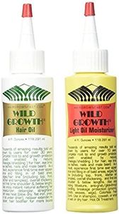 Wild Growth Set (Hair Oil 4 oz + Light Oil Moisturizer 4 oz)