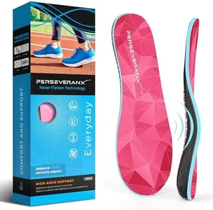 NASA Grade Plantar Fasciitis Insoles – High Arch Support Insoles Men Women - Shoe Insoles for Plantar Fasciitis Relief - Absorb Shock & Relieve Flat Foot Pain - Orthotics Inserts for Work & Standing